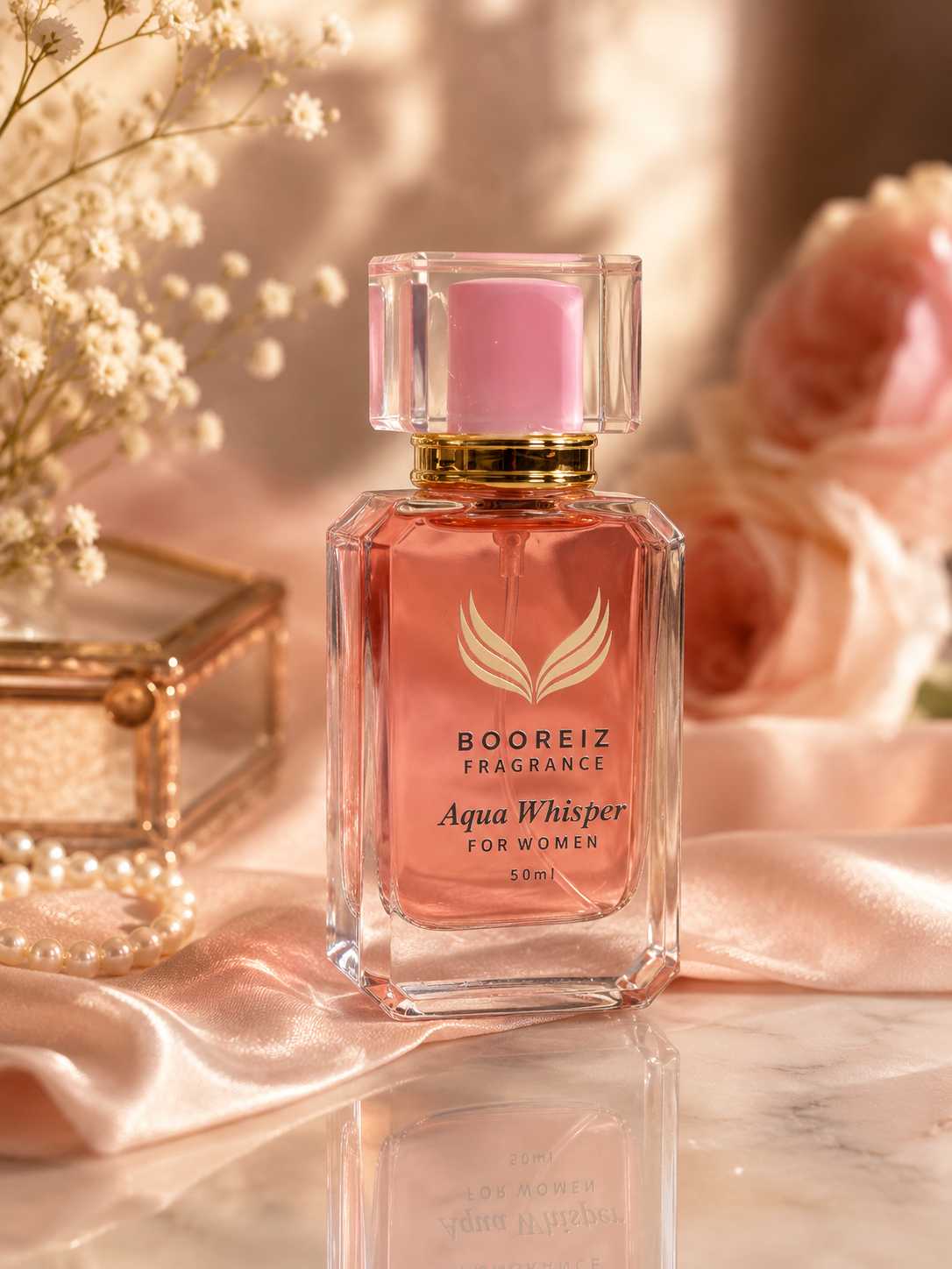 BOOREIZ Aqua Whisper For Women – Fresh Floral Perfume | 50ml